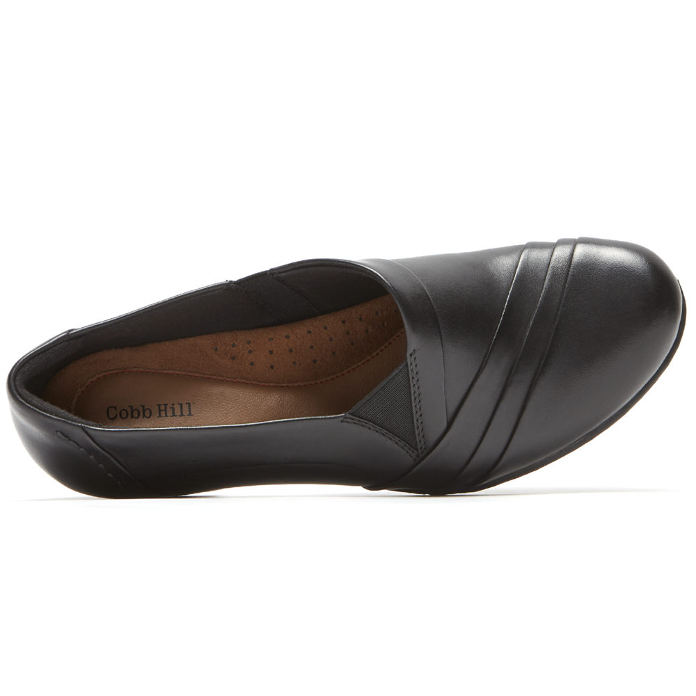 Rockport Slip-Ons Dame Svart - Cobb Hill Abbott - HMAU35826